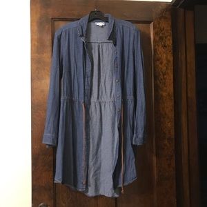 Denim Dress with rope tie belt.